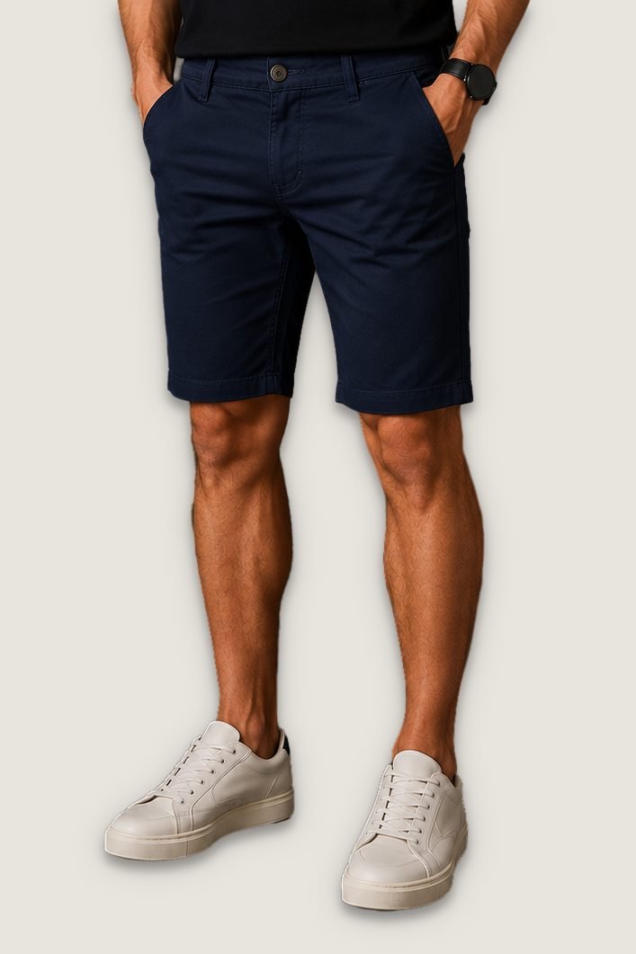 Bermuda Chino Flex na cor marinho