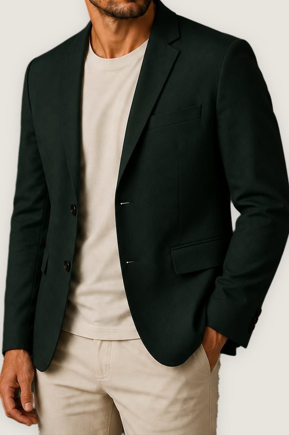 Blazer Signature na cor verde floresta