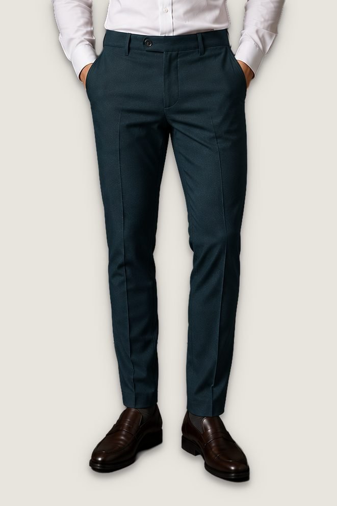Calça Alfaiataria Signature na cor azul petróleo