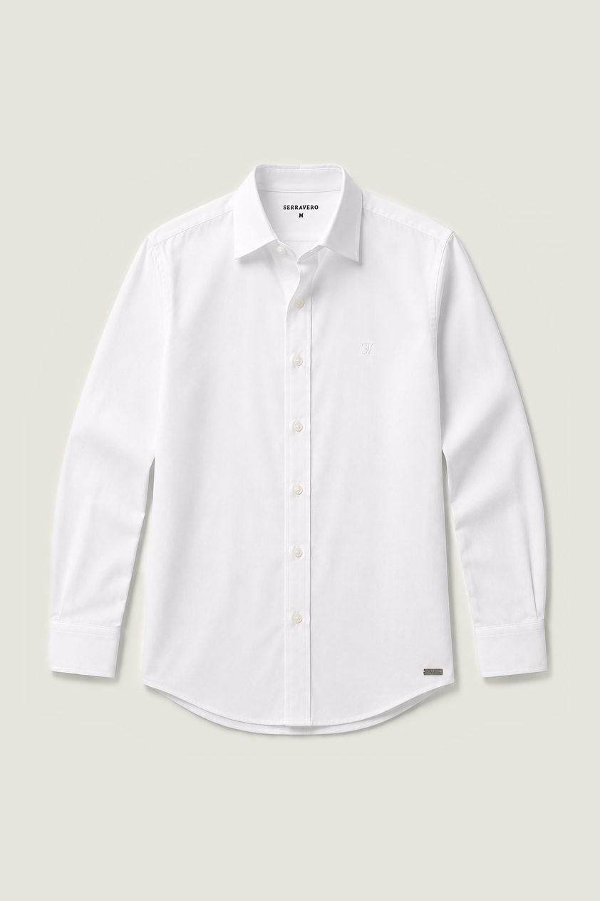 Camisa Social Easy Care na cor branco