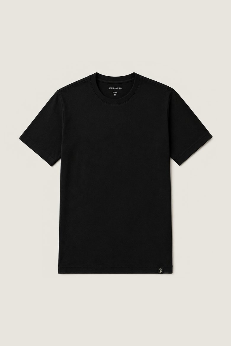 Camiseta Pima Essencial na cor preto