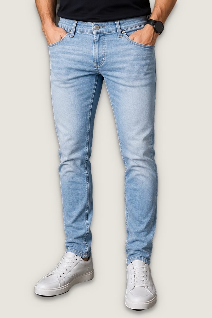 Jeans Vintage Clean na cor azul claro