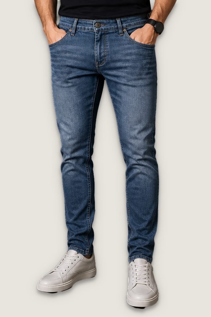 Jeans Vintage Clean na cor azul médio