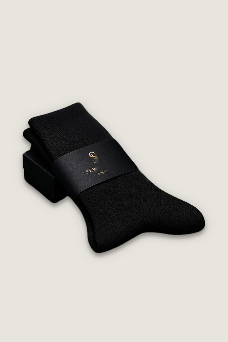 Meia Social Premium na cor preto